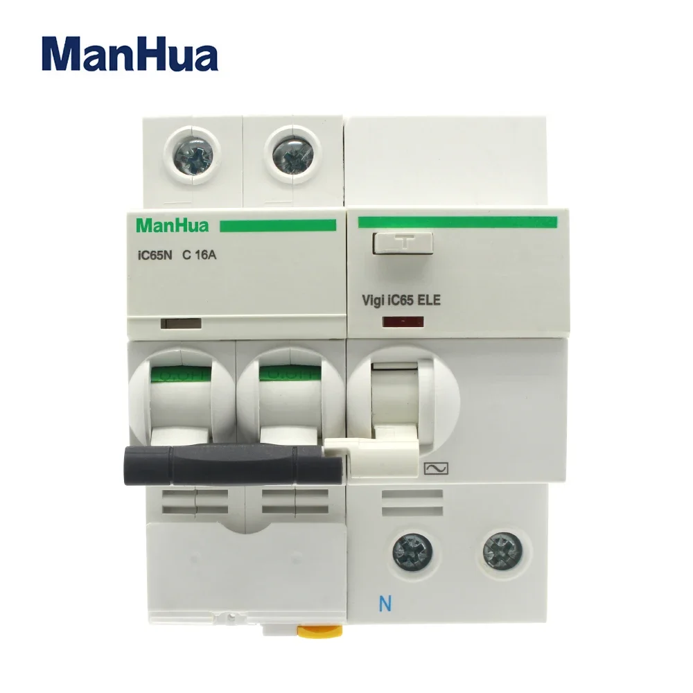 VIGI IC65 ELE 2P Double pole C16A  30MA Type AC230 V 50Hz Leakage Residual current circuit breaker  over current protection RCBO