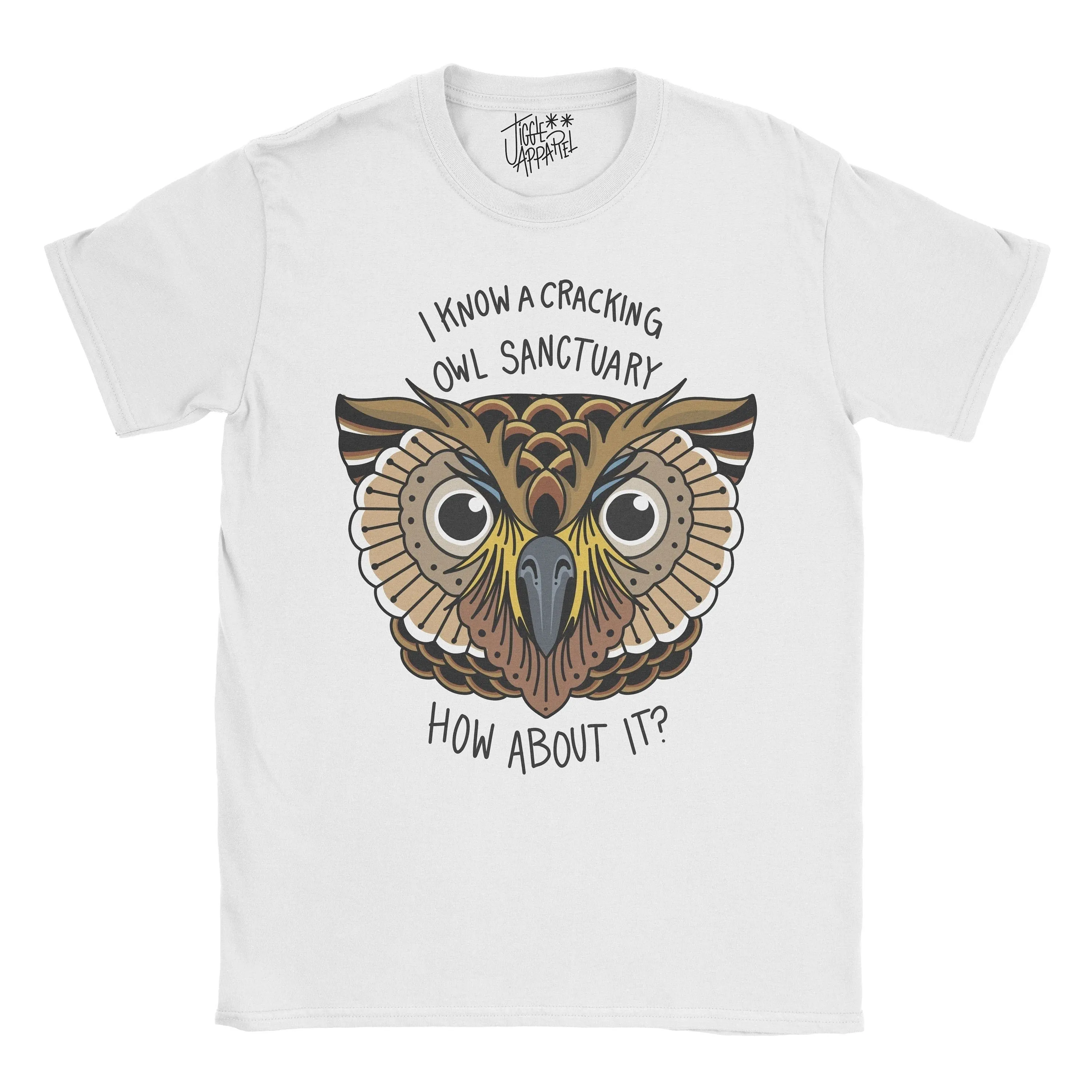 Alan Partridge I know of a Cracking Owl Sanctuary Tattoo T shirt