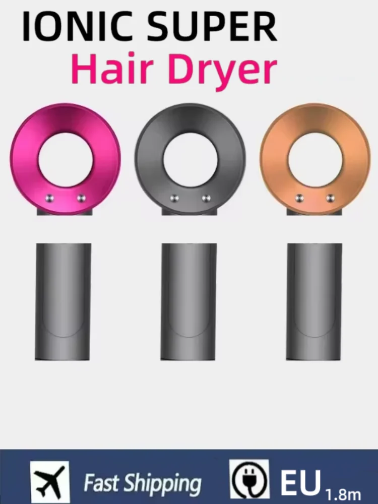 Portable Quick-Dry Hair Dryer, Negative Ion Hair Care, Curling Hair Tip, Romantic Gift, Professional Styling Tools and Accessori