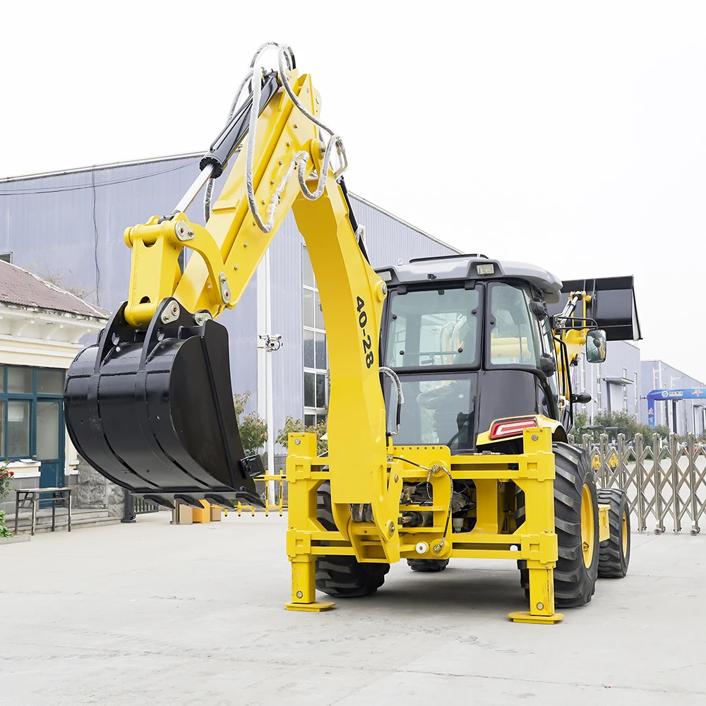 china new tractor with backhoe and front loader 4x4 4WD mini loader backhoe Support customization