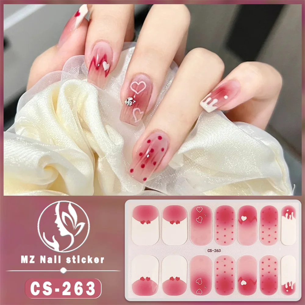 Lasting No Professional Skills Required Striking New Years Manicure Gel Nail Stickers Nail Art Sell Like Hot Cakes Waterproof