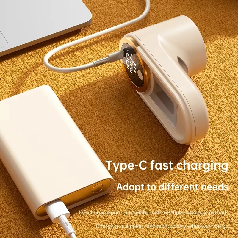 Lint Remover for Clothing Portable Electric Fuzz Pellet Remover LED Display Rechargeable for Clothes Fabric Shaver Fluff Remover