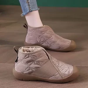Botlar peluş su geçirmez kadın, pamuklu ayakkabılar sıcak kaymaz, konfor, gündelik giyim, artı boyutu 44, yeni, moda, kış, 2022 botların en büyük satışlarından 12'si, ingiliz kadın №7