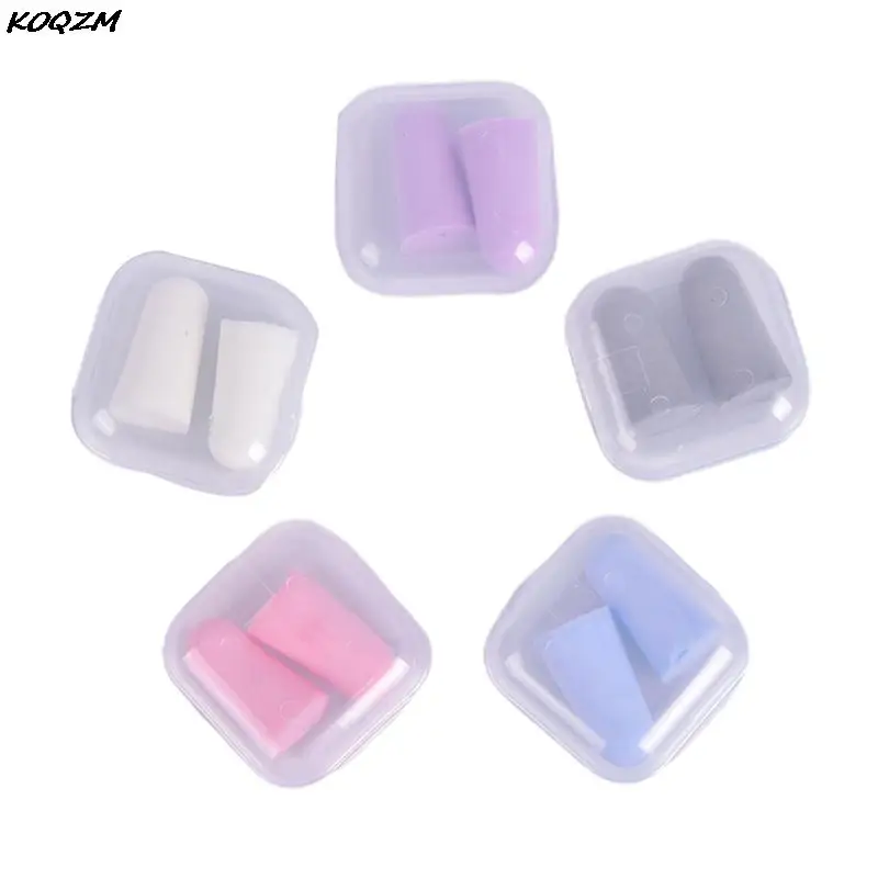 Anti-noise Soft Ear Plugs Sound Insulation Ear Protection Earplugs Sleeping Plugs For Travel Noise Reduction With Plastic Case