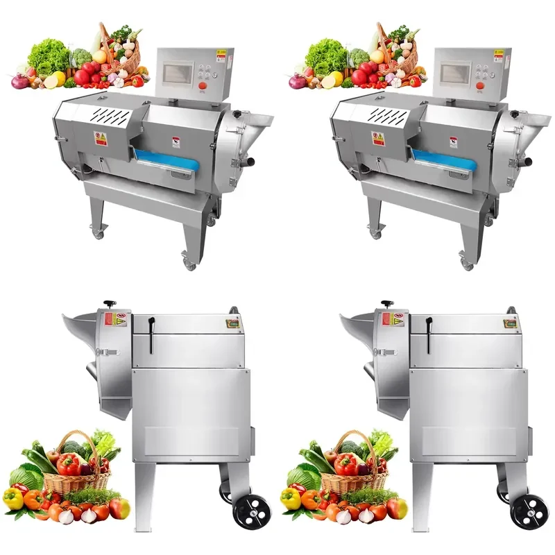 Stainless Steel Vegetable Cutter Industrial Slicing and Dicing Machine for Commercial Kitchen Food Processing