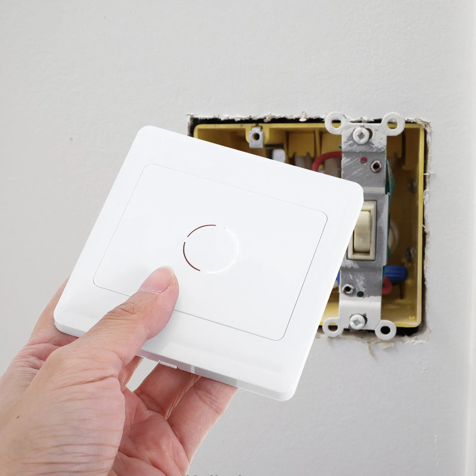 

Набор из 6 декоративных накладок для белых досок, тип 86, для маскировки кабельных отверстий и выключателей, водонепроницаемые, влагостойкие