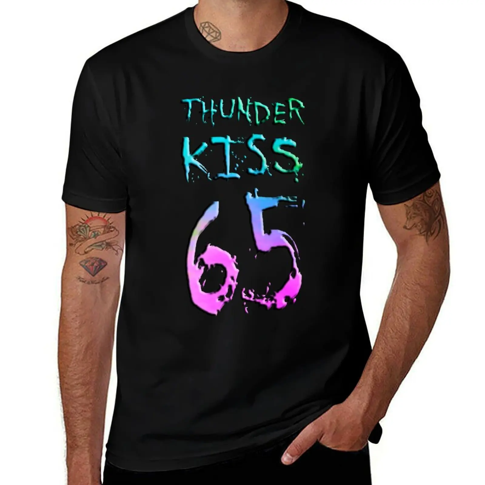THUNDER KISS 65 T-Shirt Large Size Soft Cotton T-Shirt