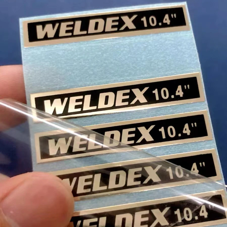 Custom Metal Label Nickel Plate Custom Nameplate Label Electroforming Plate Ultra-thin Metal Split Logo Nickel Label