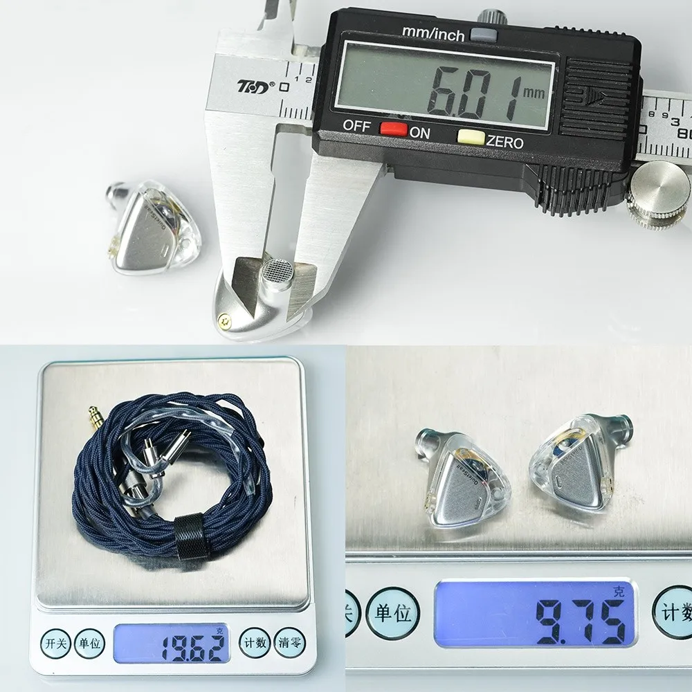 ROSESELSA QuietSea II / QuietSea 2 10mm Dynamic Driver in-ear HiFi Earphone with 3.5mm+4.4mm Interchangeable Plugs IMEs