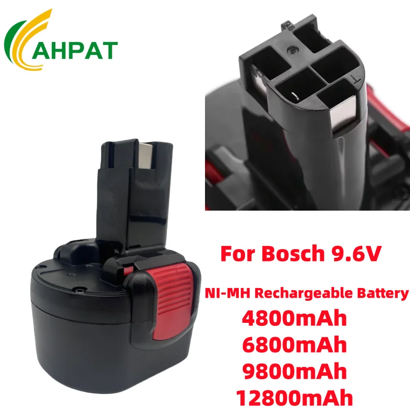 BAT048 9.6V 6800mAh Ni-CD Battery for Bosch PSR 960 BH984 BAT048 BAT119 9.6v Power Tools Rechargeable Battery 1pcs