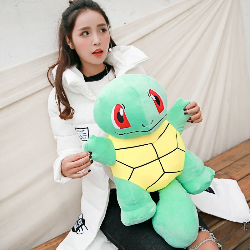 

50cm Big Size Squirtle Plush Toy Stuffed Pokemon Anime Hug Pillow Soft Plushies Sofa Decorative Pillow Xmas Gifts For Child Kids