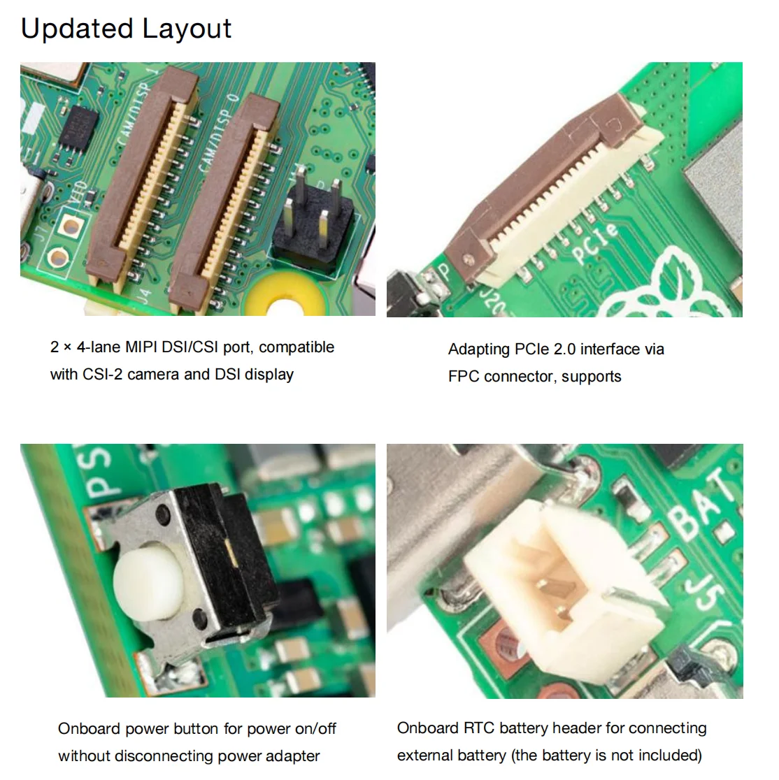 Raspberry Pi 5 8K HEVC Decoder Vulkan 1 2 GPU SDR104 TF Slot 5 Gbit/s USB 3 0 MIPI DSI CSI Kamera Display Robotik