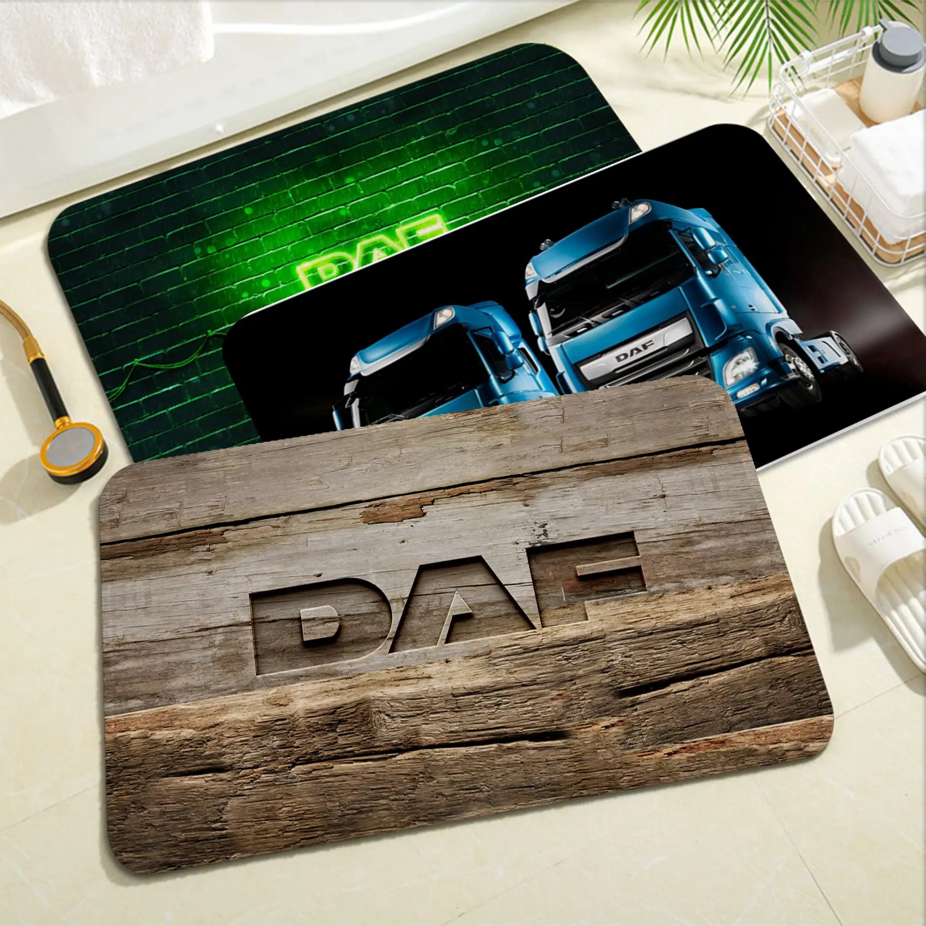 

DAF Truck Floor Mat Washable Non-Slip Living Room Sofa Chairs Area Mat Kitchen Welcome Doormat