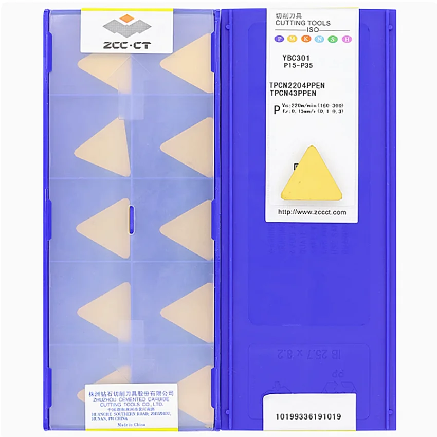 

TPCN2204PPEN YBC301 ZCC.CT CNC carbide inserts turning tools milling inserts 10pcs/box
