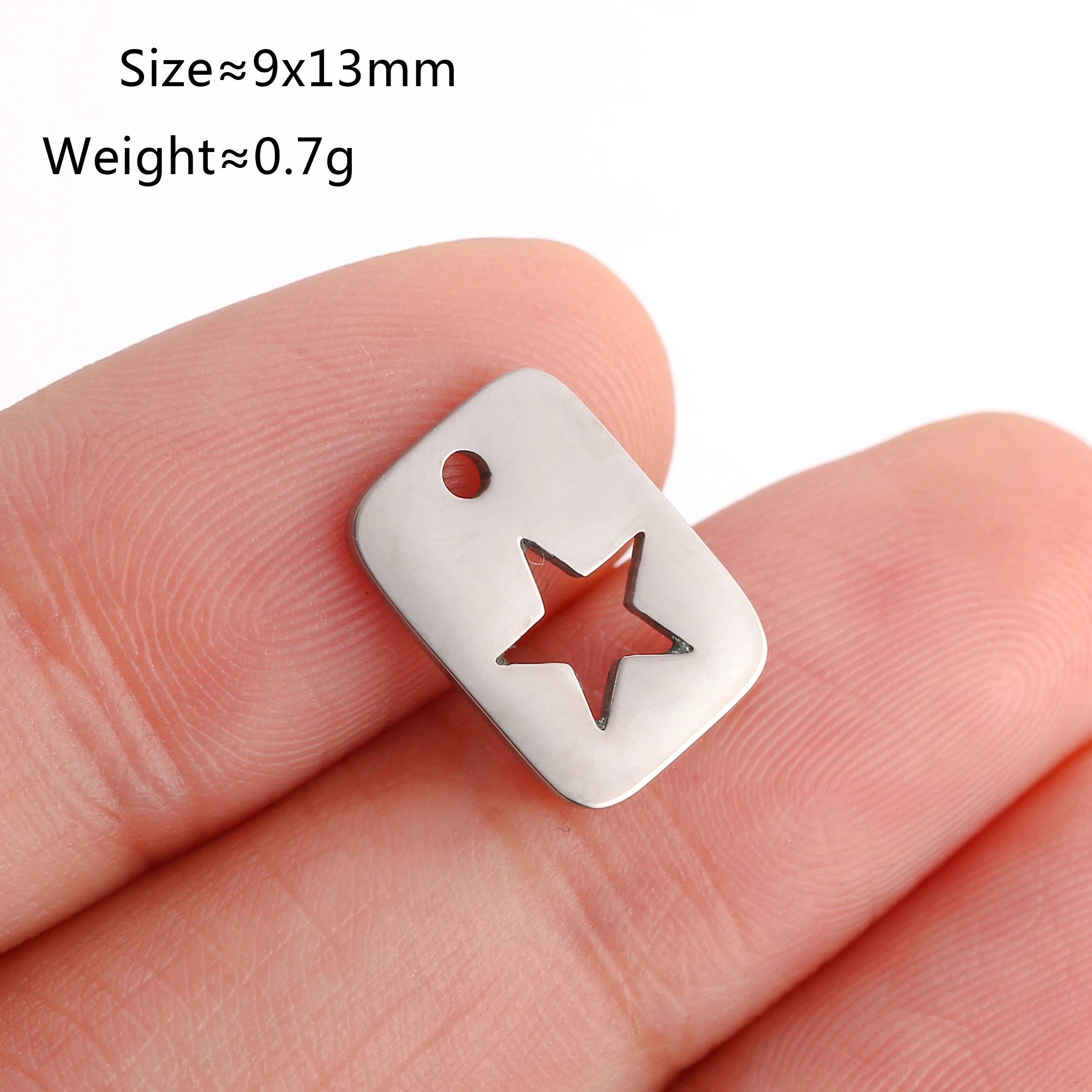 5 Teile/los Celestial Mini Star Charms Edelstahl Pentagramm/Astral/Meteor/Mond Anhänger DIY für Ohrring Armband schmuck Machen