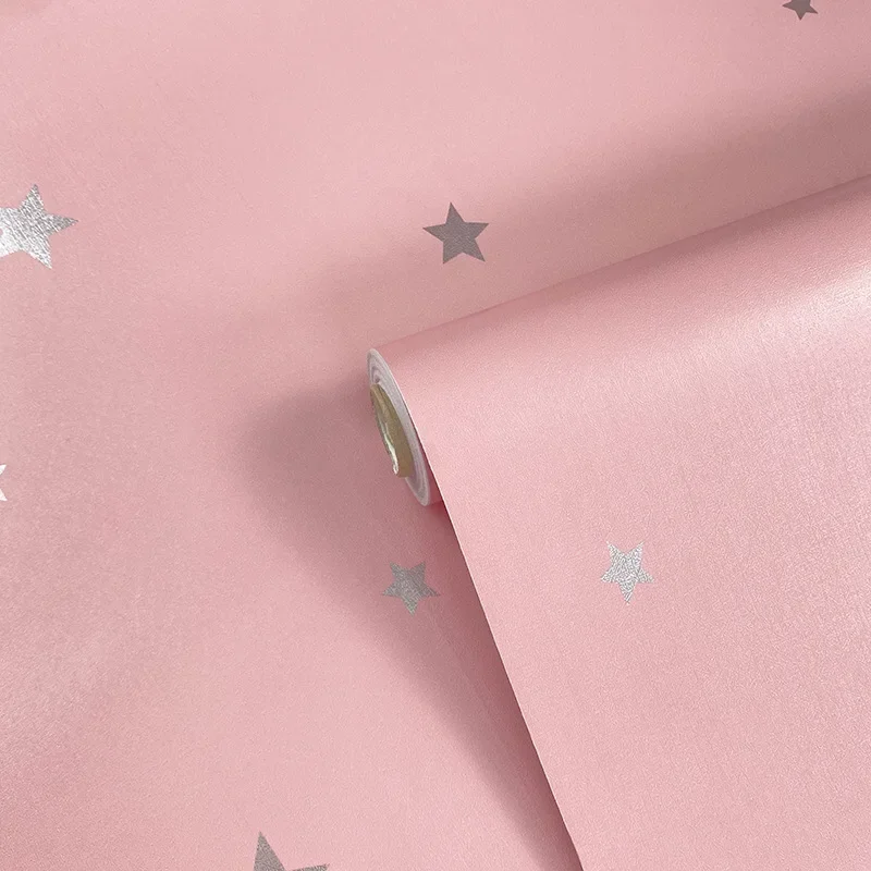 Pink and Blue Self-adhesive Wall Stickers for Children's Rooms Dormitories Restaurants Wallpapers Furniture Renovation Stickers