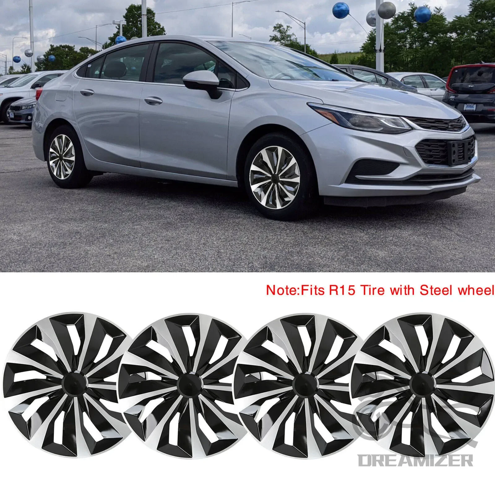 

Колпаки на колеса 15/16 дюймов, замена колпаков-заглушек для Fiat 500 и большинства автомобилей