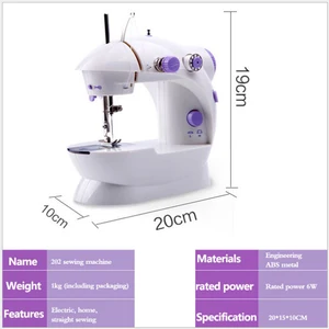 House 202mini Sewing Machines Portable Sewing Machine With Light Cutter Pedal Swimming Machine 12 Main Sales Portable Sewing Machine - №7