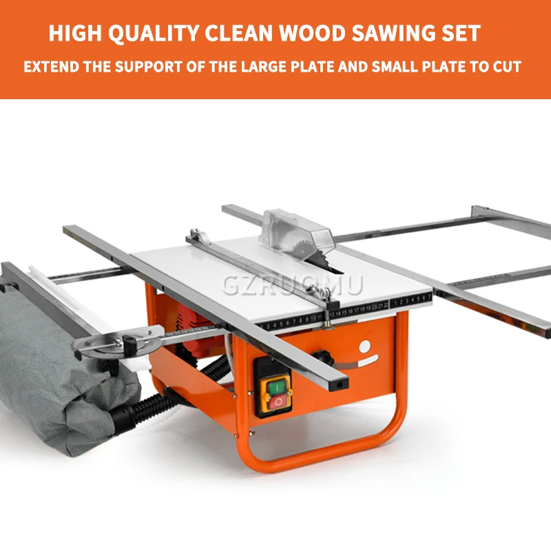 

Woodworking Table Saw Multifunctional Wood Cutting Machine Household Dust-Free Table Saw Electric Saw 1500W 5000r/min