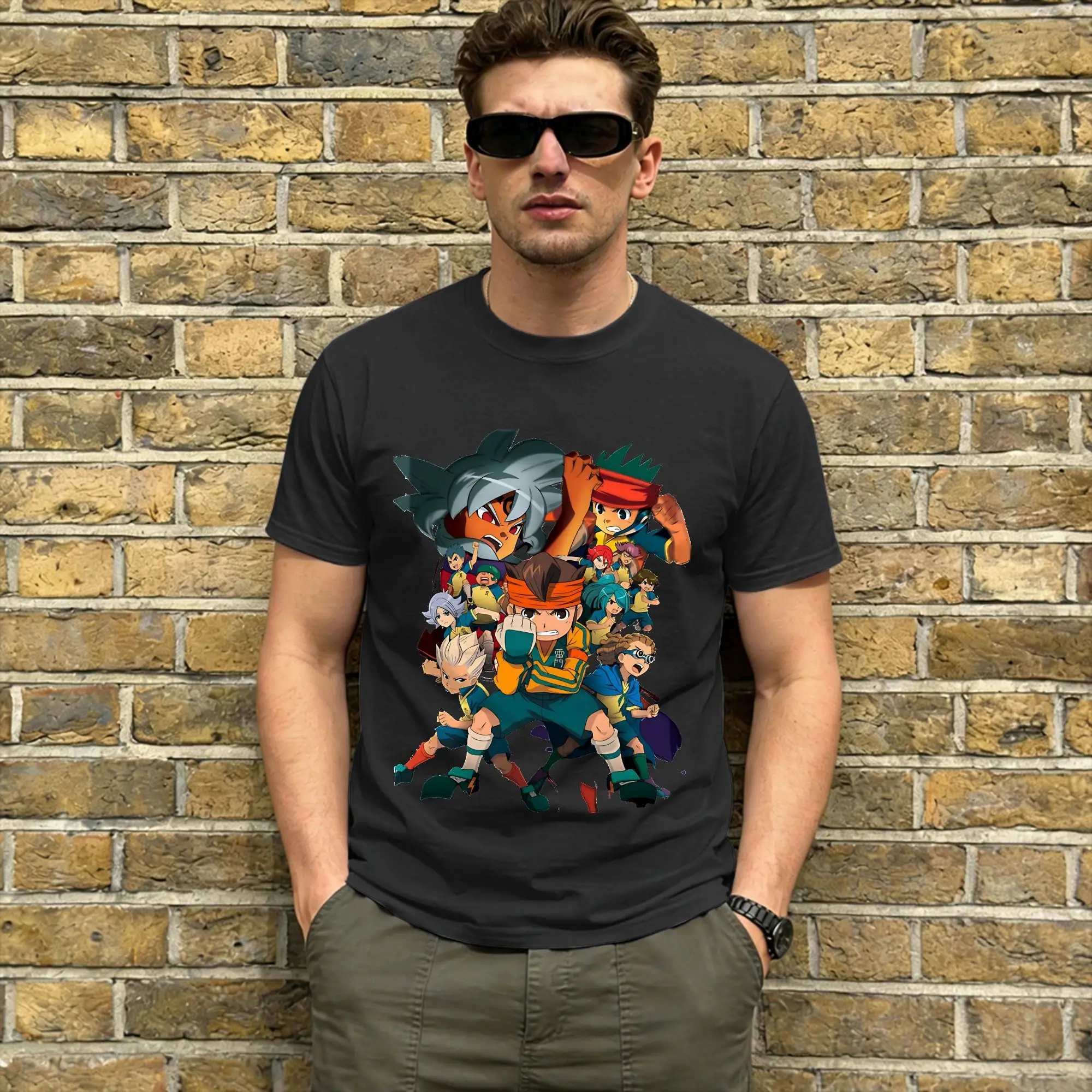 Inazuma Eleven Cotton T Shirt For Adult Summer  Vintage T-Shirts Comfortable Hip Hop Tees Oversized Hot Sale Tops