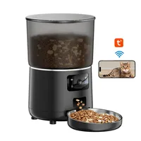 2024 New Tuya Pet Feeder Automatic Wifi Mobile App Remote Control Microchip Smart Dog Cat Feeder with 1080P HD Camera