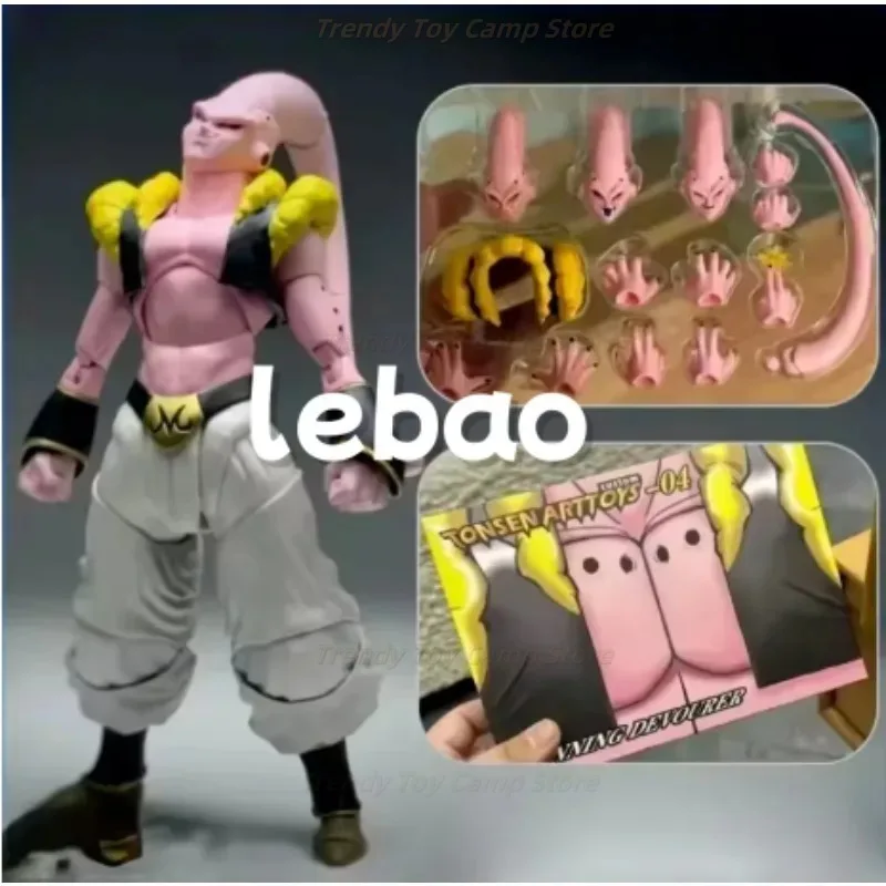 متوفر في المخزون GK Tonsenarttoys لعبة دراغون بول Shf Majin Buu Boo المراهقين Malevolence رئيس اليد عمل الشكل لعبة جمع هدية #3