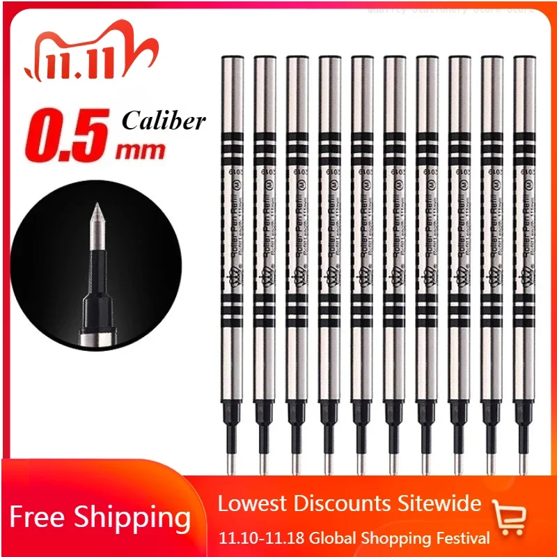 

5/10pcs New Duke Ink Refills Rollerball Pen 0.5MM Nib Office Stationery Writing Self-inking Student Mb Gel Pens Refill School