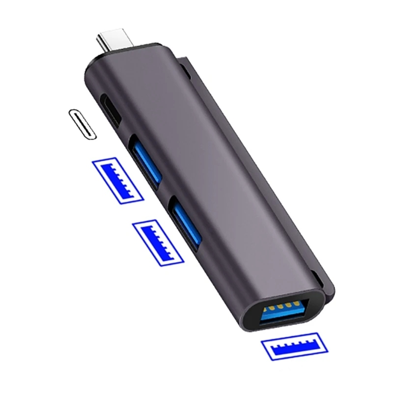 USB C Hub/USB Hub Multiports Expander 4Ports USB Splitter für die Datenübertragung