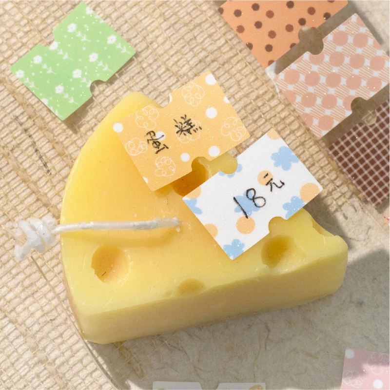 Kawaii Sparkling Sand Floral Label Sticker Tape Creative Collage Handmade Journal DIY Diary Album Scrapbook Aesthetic Stickers