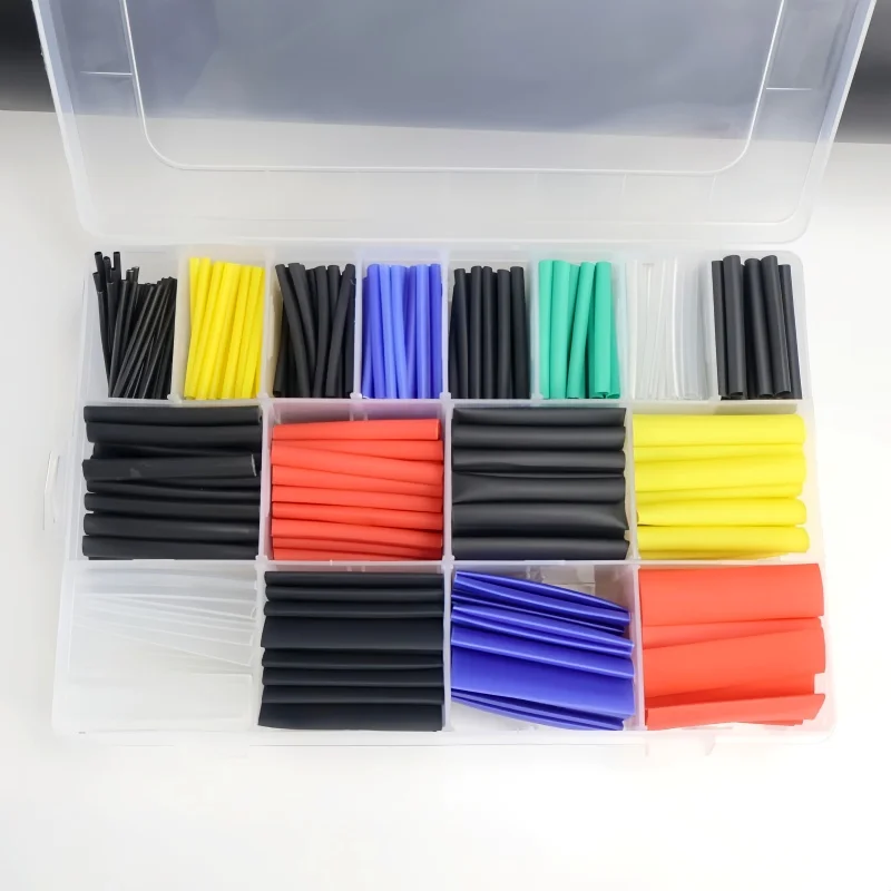 328/580PCS Colored Heat Shrink Tube Kit; Heat Resistant Pipe; Electrical Connection Cable Insulation Tube Protector