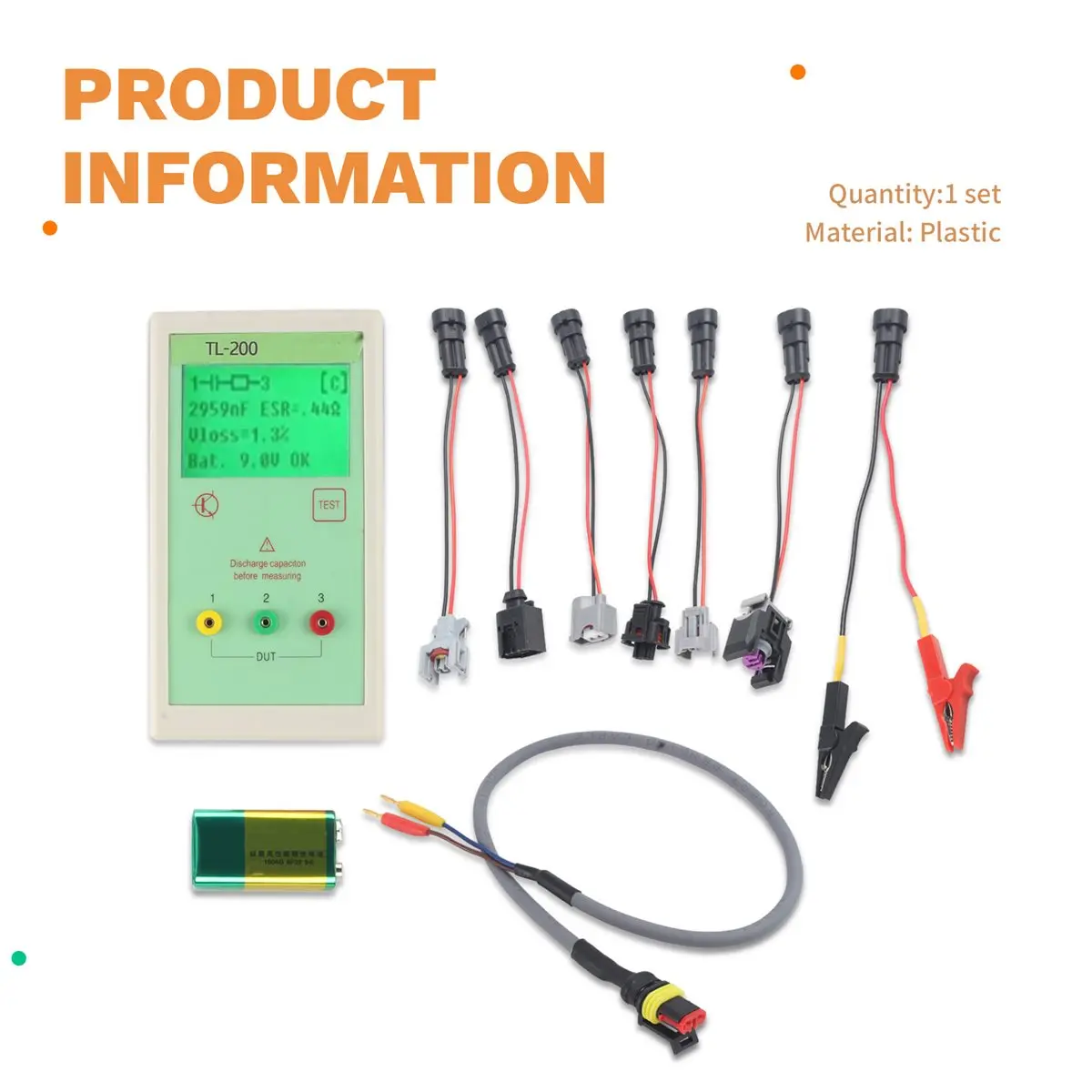 L63A TL-200 CRIN Common Rail Injector Piezo TR Resistance Capacitance Inductance Tester