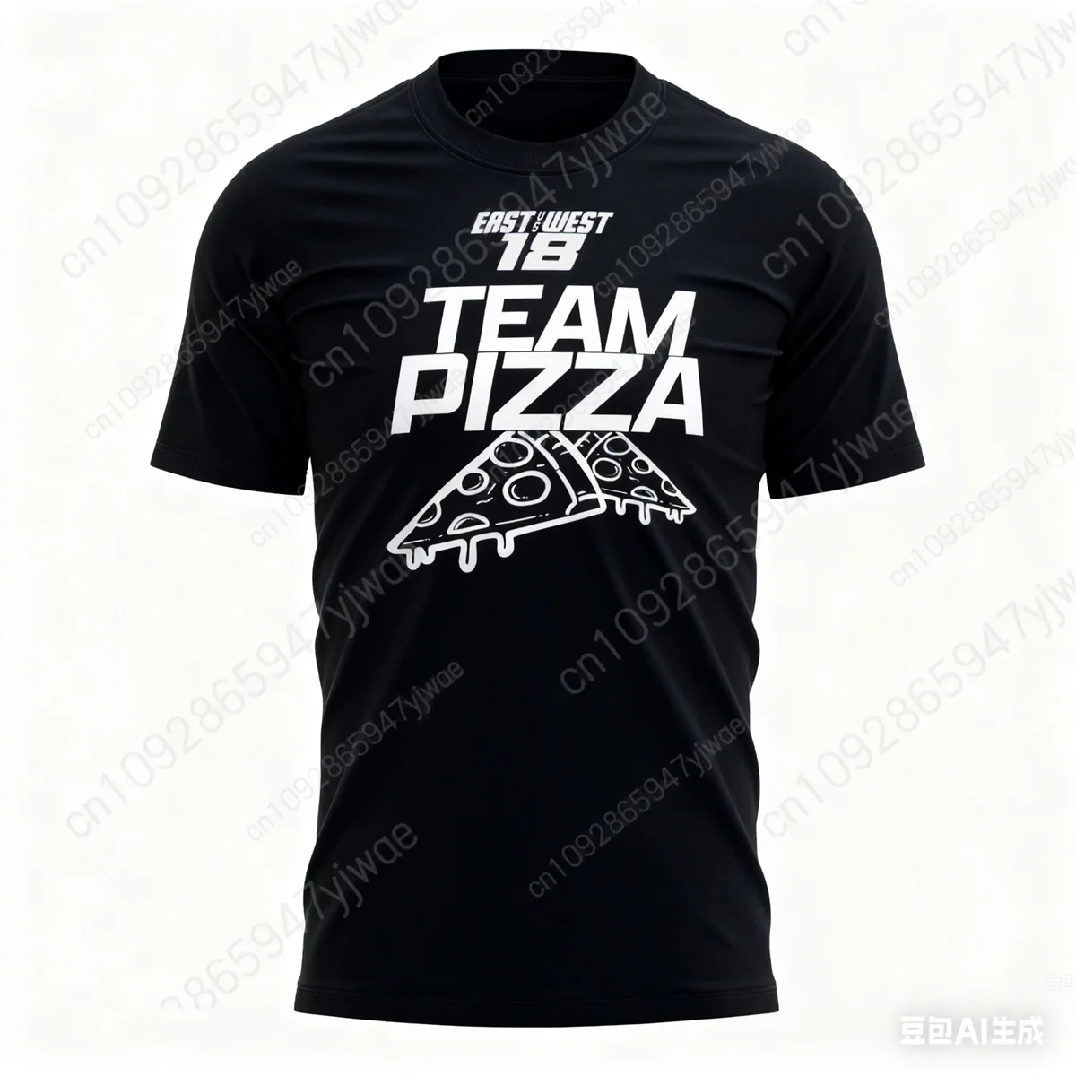 East VS West Armtwisting 18 Team Pizza T-Shirt Hochwertiges, kurzärmliges, sommerliches, atmungsaktives Sport-T-Shirt für Erwachsene und Kinder