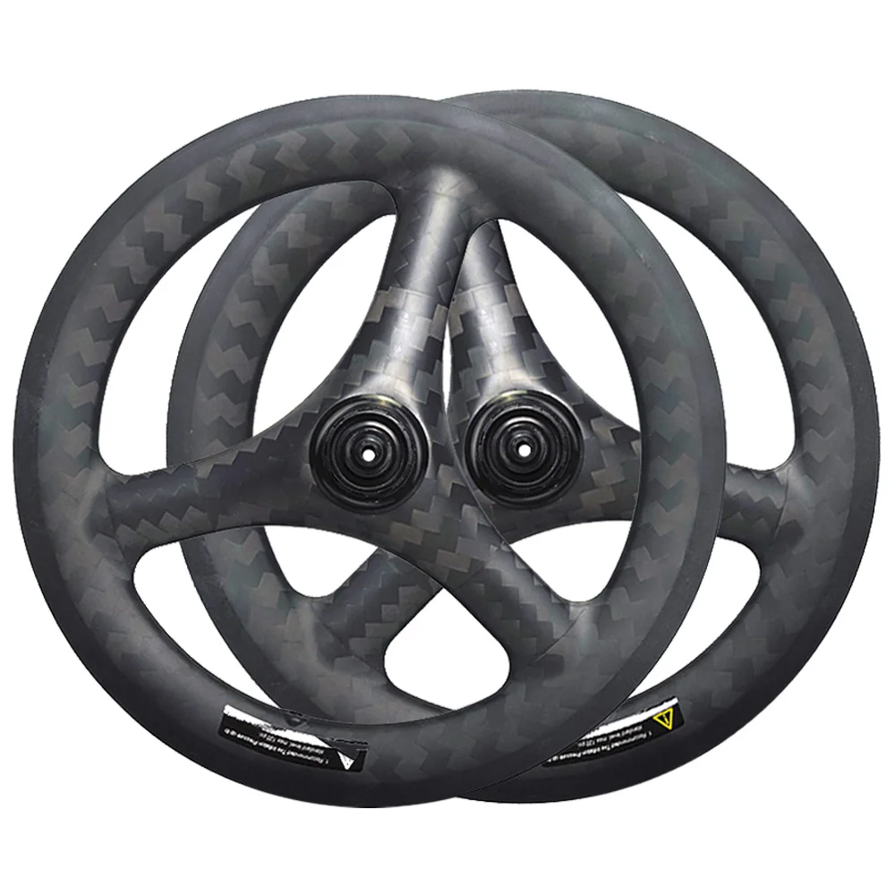 Folding Bike 16inch 305 Trispokes 11 Speed 3 Spokes Carbon Wheels Rim Disc Brake T700 T800 BESKARDI For Danhon K3 Plus Fnhon
