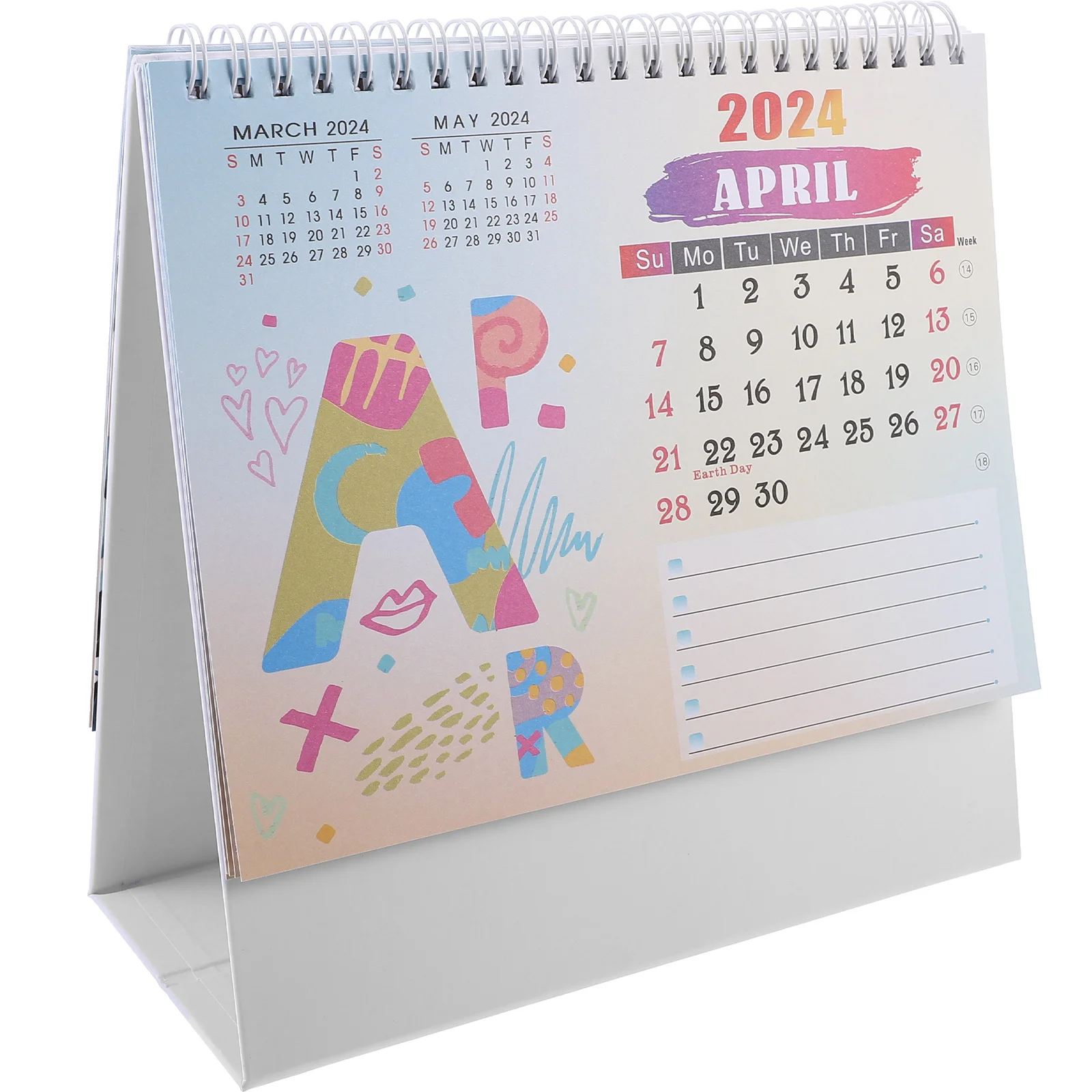 

Desk Calendar 2023-2024 Decorative Standing Office Desktop Monthly Planner for Home Office Schedule Notes Reminders