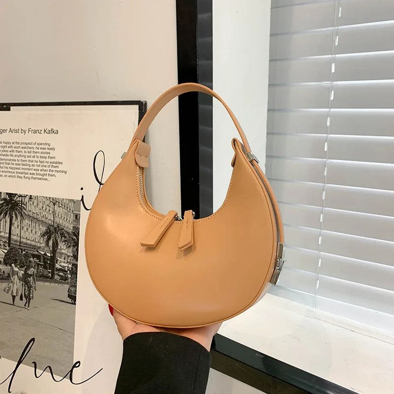 2024 Autumn And Winter New Trendy Women\'s Bag Premium Texture Temperament Niche Fashion Crescent Handbag Shoulder Underarm Bag