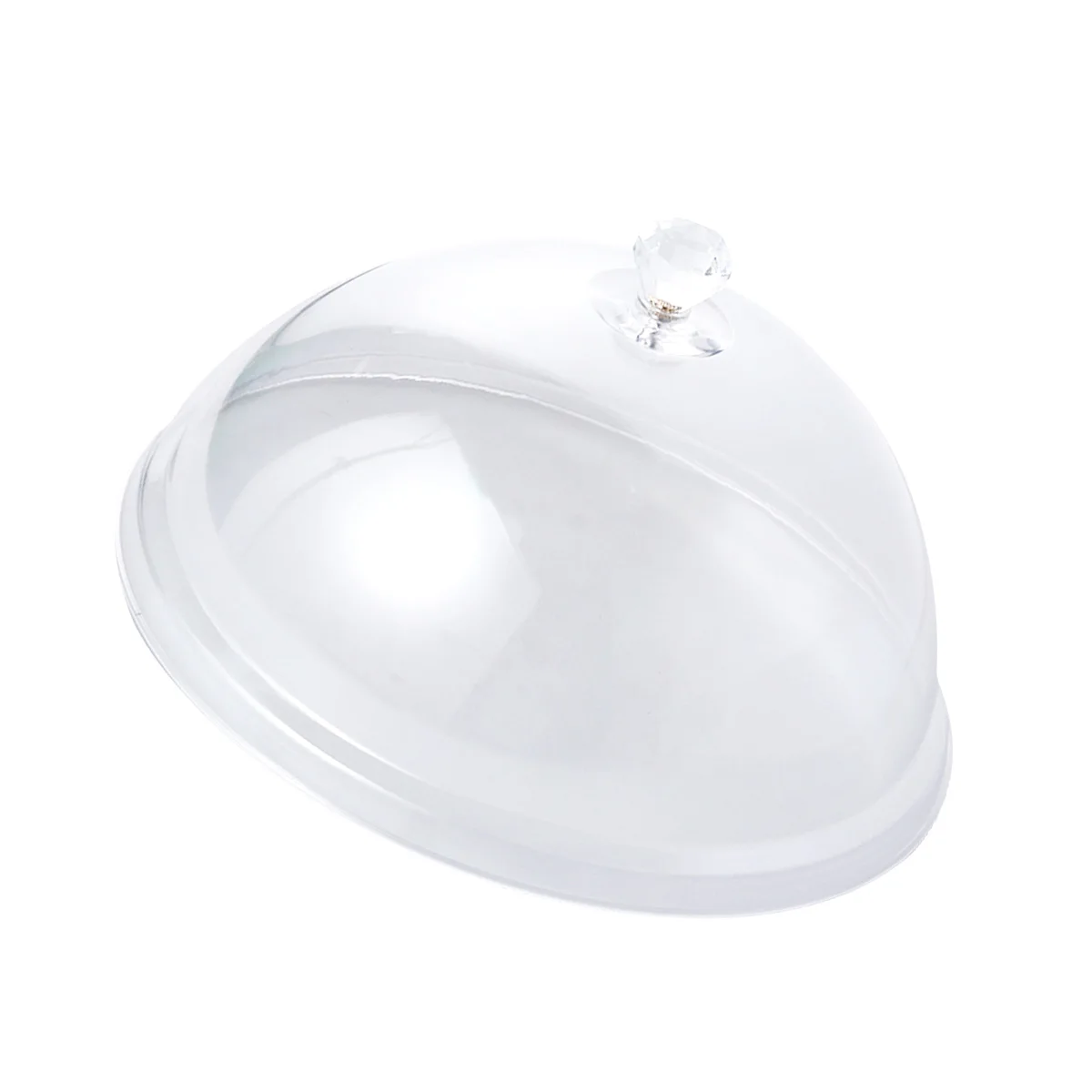 

Portable Food Cover Acrylic Anti-fly Mosquito Proof Dust Covers Small Circle Design Heat Preservation Sturdy Material Plastic
