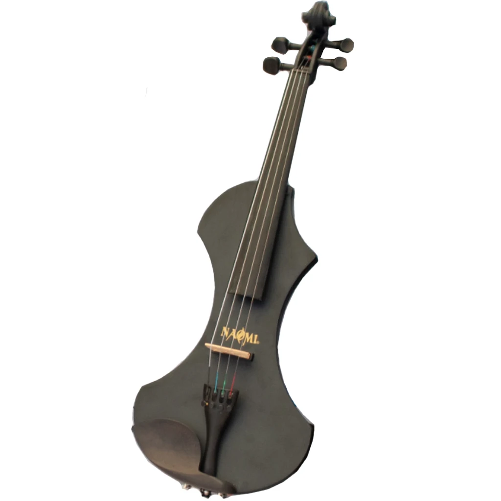 NAOMI Special Design 4/4 Full Size Solid Wood Electric Violin Set Beginner Acoustic Violin Fiddle with Case Violin Bow