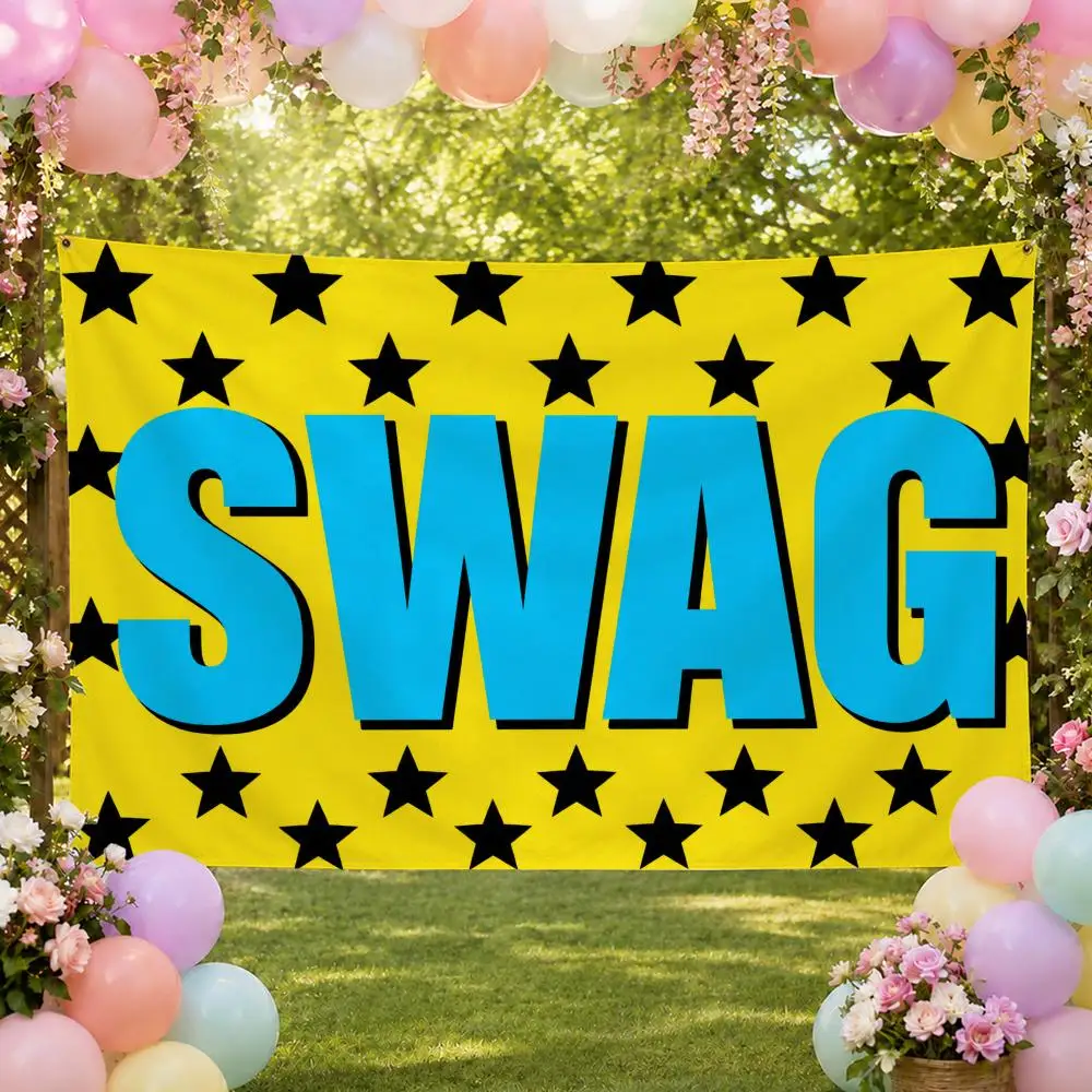 Fashion Urban Street Style Swag Flags Fan Banner Tapestry Wall Hanging Garage BarDorm Camp Party Outdoor Home Decor Gift