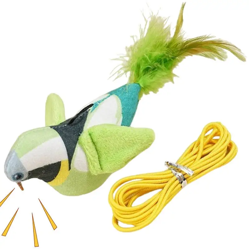 Cat Sound Bird Toy Interactive kitten Toy Bird With Sounds Real Birds Interactive Cat Toys For Indoors Realistic Toys For Cats