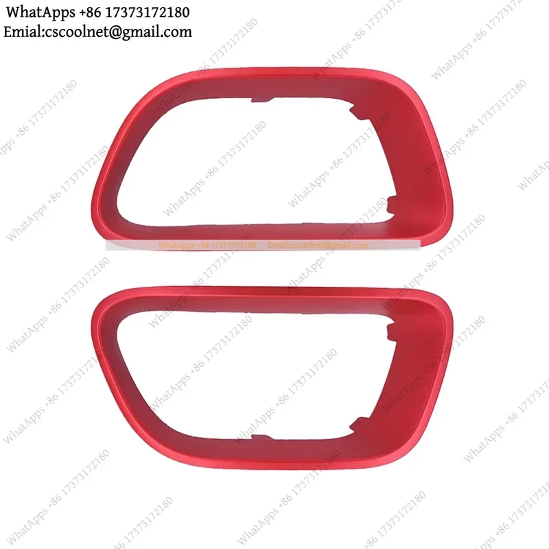 JS02 1Pair Angel Eyes Front Bumper Decorative Frame Trim Red 9817829477 9817829377 for C5 Aircross