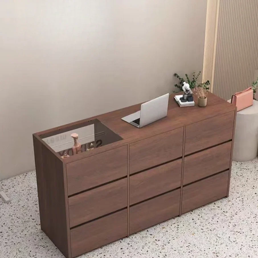Retro Bar Simple Barber Shop Cafe Front Desk Women's Clothing Shop Small Counter