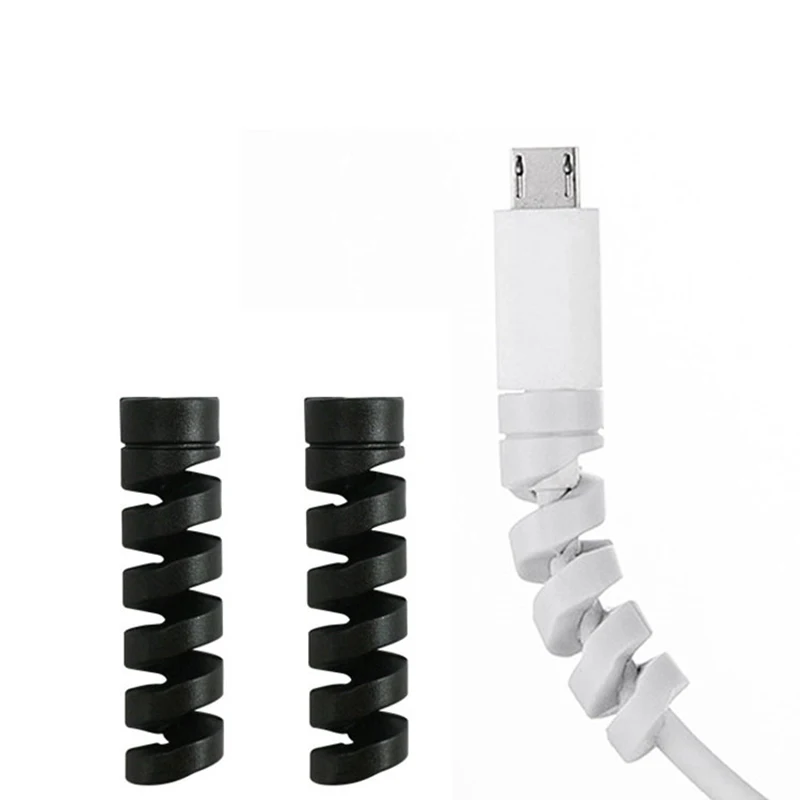 Protector de Cable de silicona, bobinador de Cable, organizador de cubierta para Apple iphone, Cargador USB, 6 uds., envío gratis