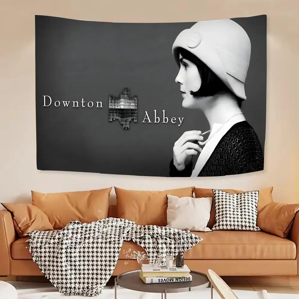 Downton TV series Abbey Tapestry House Bedroom Living Bar Garden Microfiber Decoration Background