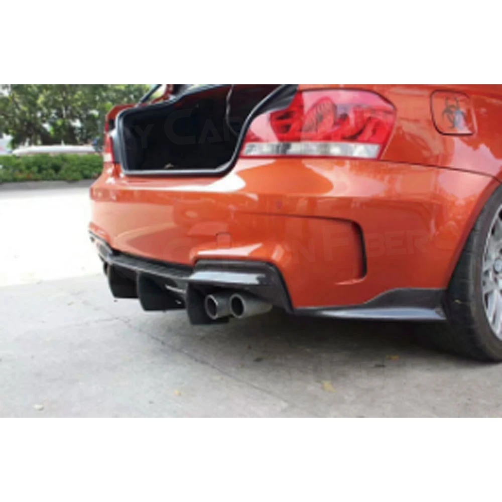 

JCYECF автомобильный задний бампер, диффузор, разветвители для BMW 1 серии 1M E82 M Coupe 2011-2013 Cupwings из углеродного волокна