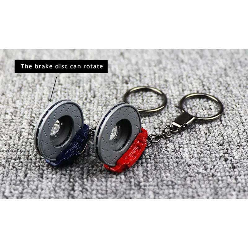 Rotatable BMW Metal Brake Caliper Car Keyring For BMW M3 M5 M4 XM E30 E46 E34 E60 E61 F82 F80 Keychain Accessories