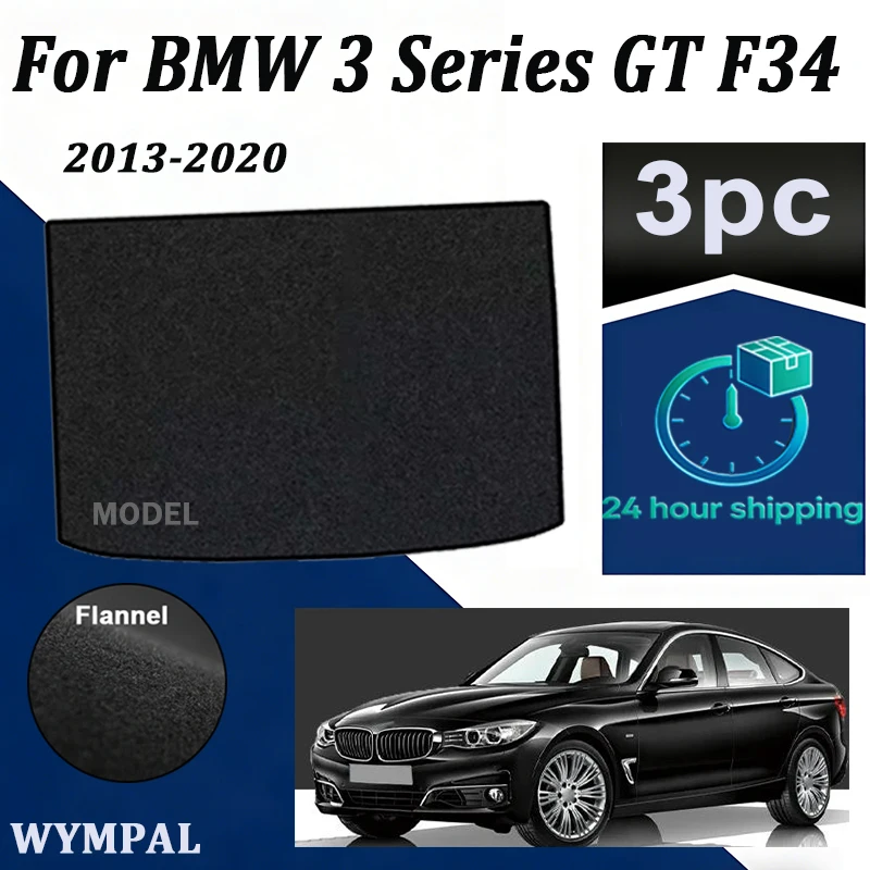 

Нейлоновый коврик в багажник для BMW 3 серии GT F34 2013-2020, черный, аксессуар для защиты пола багажного отсека