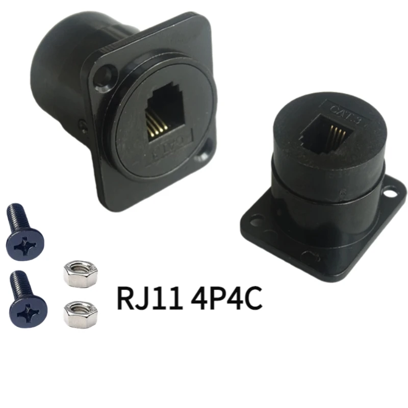 Fixed Nut Telephone Equipment Voice Connector RJ11, Class III, CAT.3,4P4C