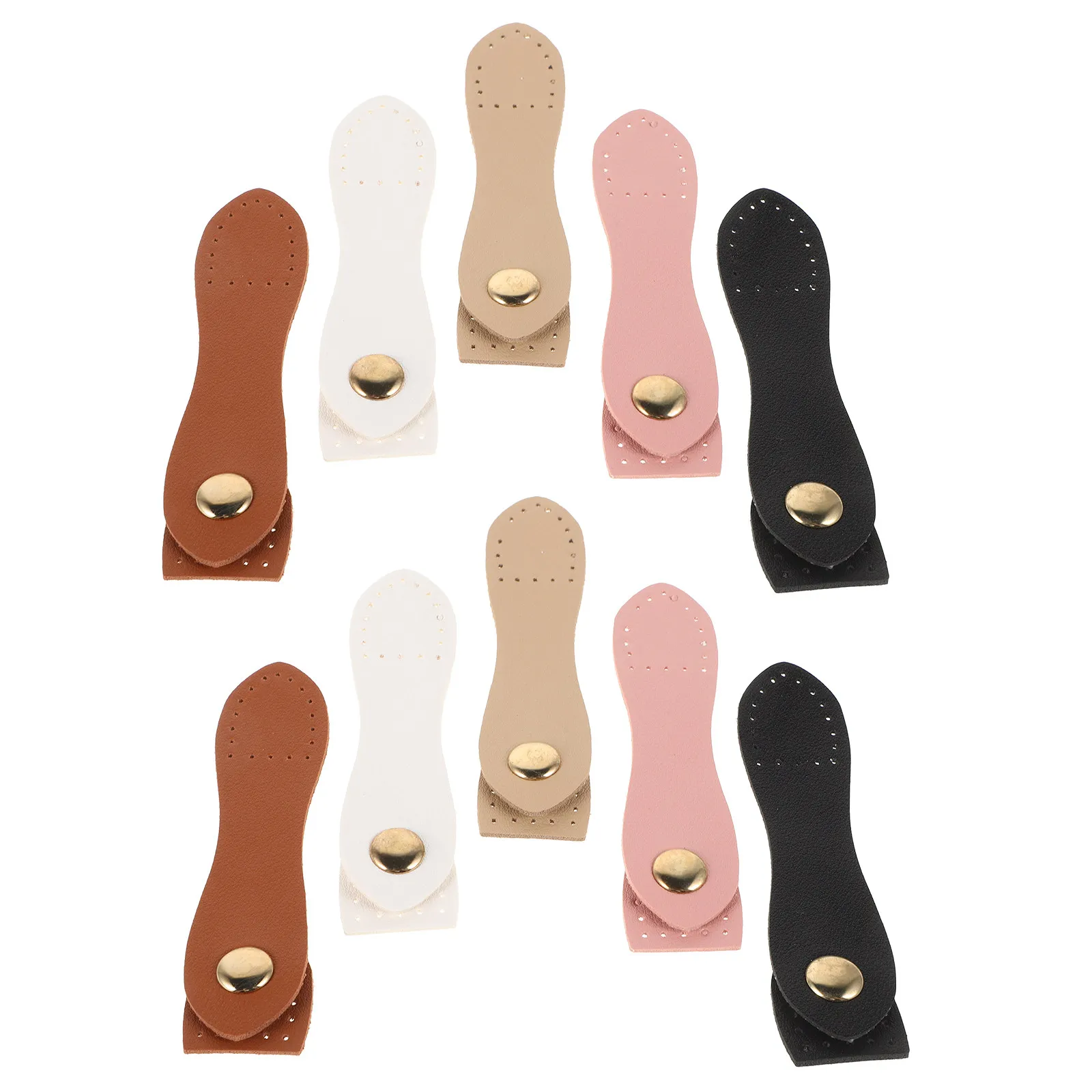 10Pcs Delicate Snap Buckles PU Bag Closures for Wallet Making Craft Bags Seamless Design Lightweight Secure Audible