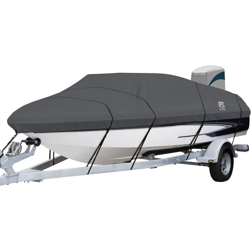 

Classic Accessories StormPro Heavy-Duty Boat Cover, Fits boats 17 ft - 19 ft long x 102 in wide