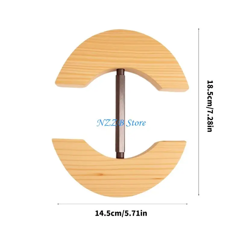 حامل غطاء من الخشب الطبيعي T21F للتخزين والعرض على المدى الطويل في المنازل أو متاجر البيع بالتجزئة #6